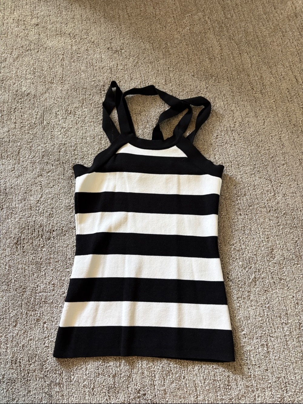 Cache striped halter top